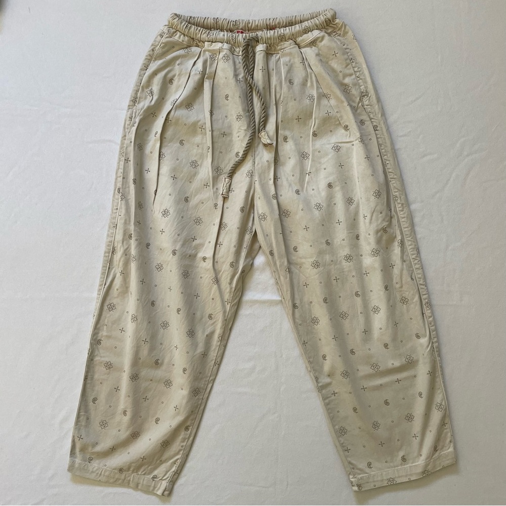 NWOT Dr. Collectors Kyoto Japanese Twill Handkerchief Print Stone Pants Large